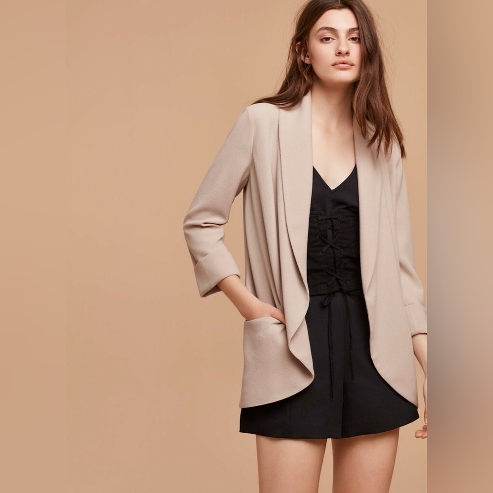 Aritzia Wilfred Chevalier Open Front Blazer
